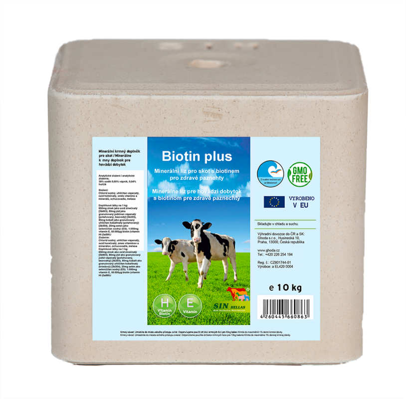 Minerálny liz s biotínom Biotín plus (Balenie 10kg)