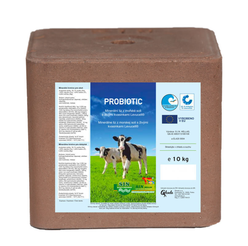 Minerálny probiotický liz Probiotics Výkrm HD 10 kg